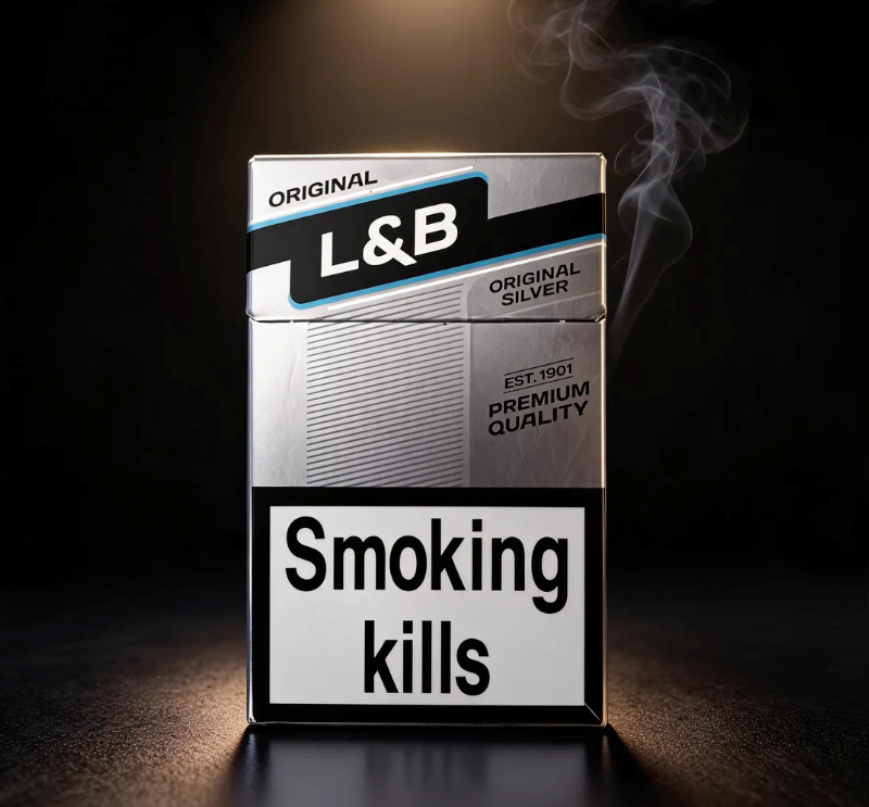 L and B Original Silver King Size Cigarettes