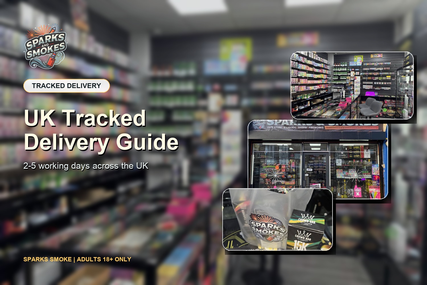 UK tracked delivery process and timing guide - Sparks Smoke