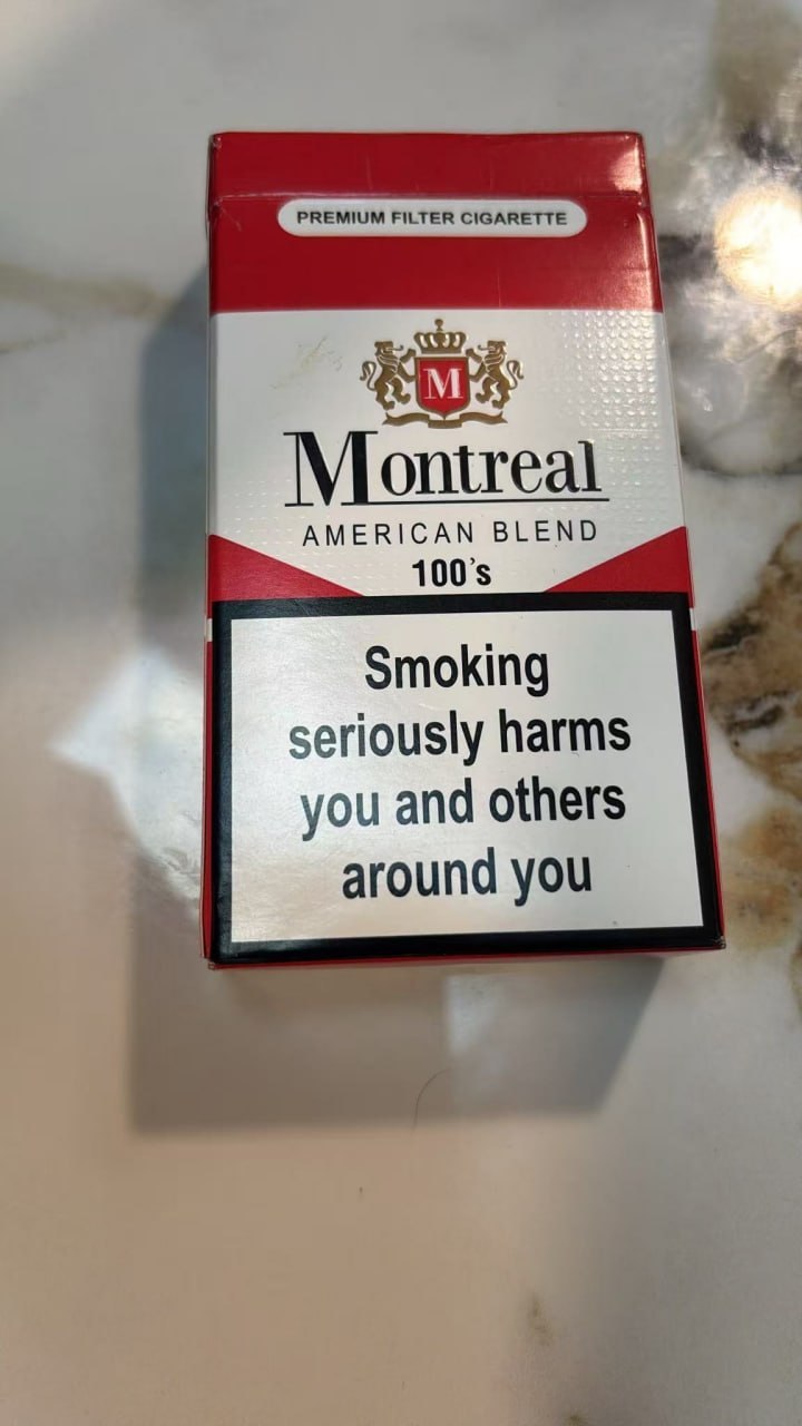 Montreal American Blend Red 100s Cigarettes